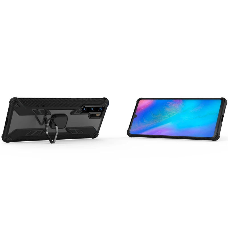 Для Huawei Y9 Y7 Y6 P Smart 2019 V20 Enjoy 9 Plus Honor 10i 20 Predator Heavy Military Anti-Drop Ring Stand PC TPU чехол |