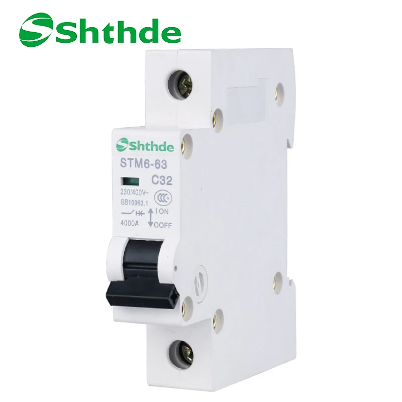 Shthde бытовой Мини автоматический выключатель 1 P 32A MCB tianhui электрический STM6 63|circuit
