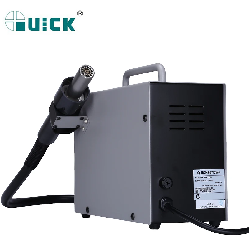QUICK 857DW + паяльная станция 580 Вт пистолет горячего воздуха с винтовым ветром SMD BGA