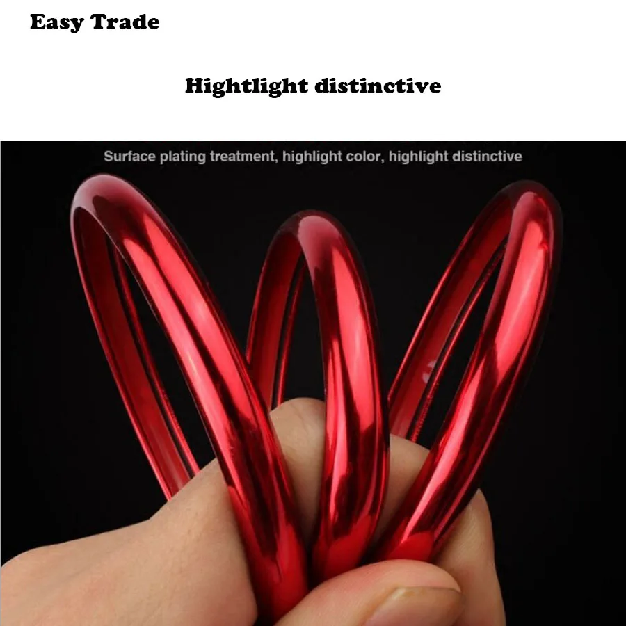 Универсальная автомобильная наклейка на обод колеса хромированное Украшение