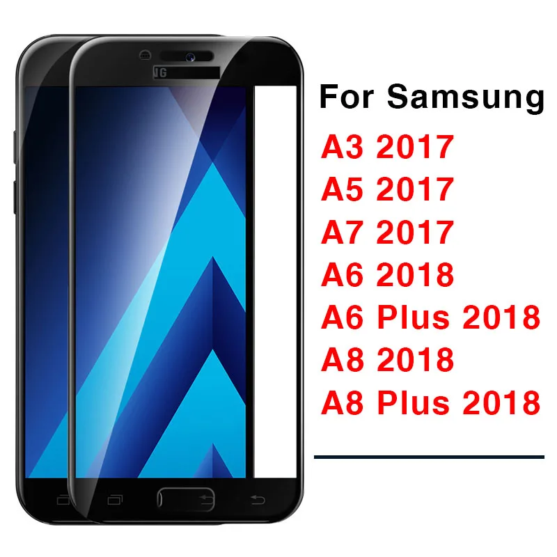 5d защитное Стекло для samsung Galaxy A6 A8 плюс A3 A5 A7 закалённое защитное стекло чехол на Galaxi A 3 5 7 6 8 3a 5a 7a 6a 8a с уровнем твердости 9h