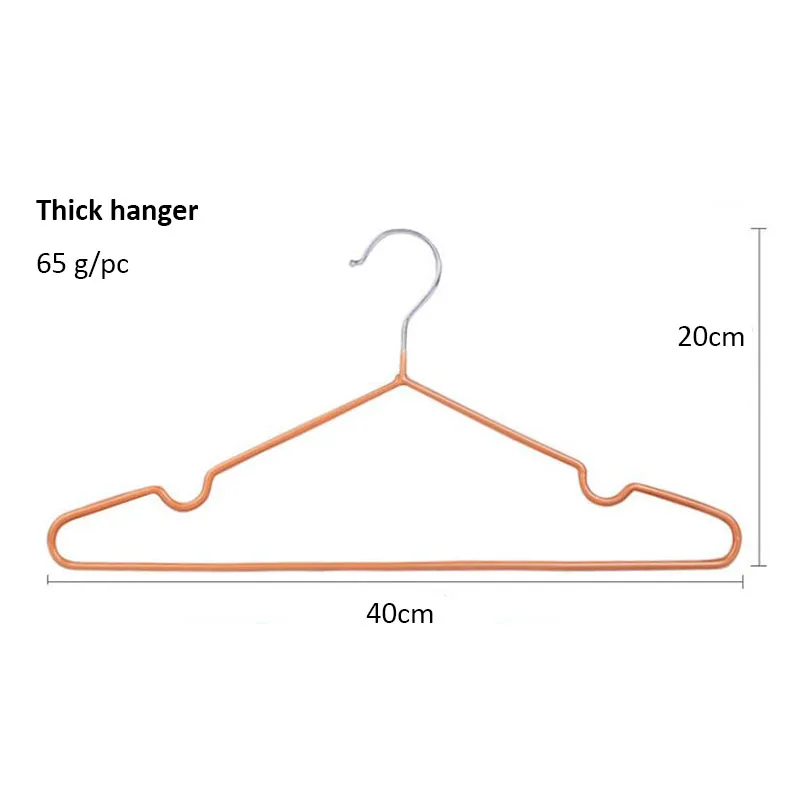 Цветная металлическая вешалка для одежды с покрытием из ПВХ высокого качества