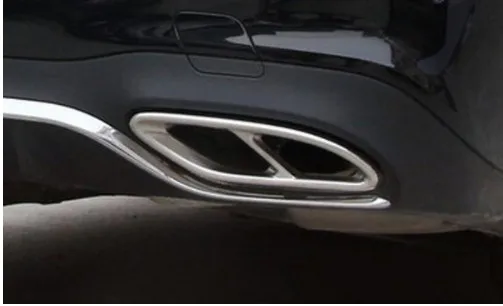 Автомобилей AMG выхлопных крышка выходы хвост рамы Обрезать для Mercedes Benz GLC A B E C