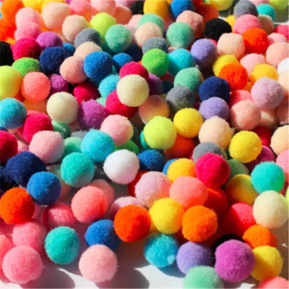 10/15/20/25/30 мм многоцветный шар помпон помпоном Pom шары DIY Craft Для детей развивающие