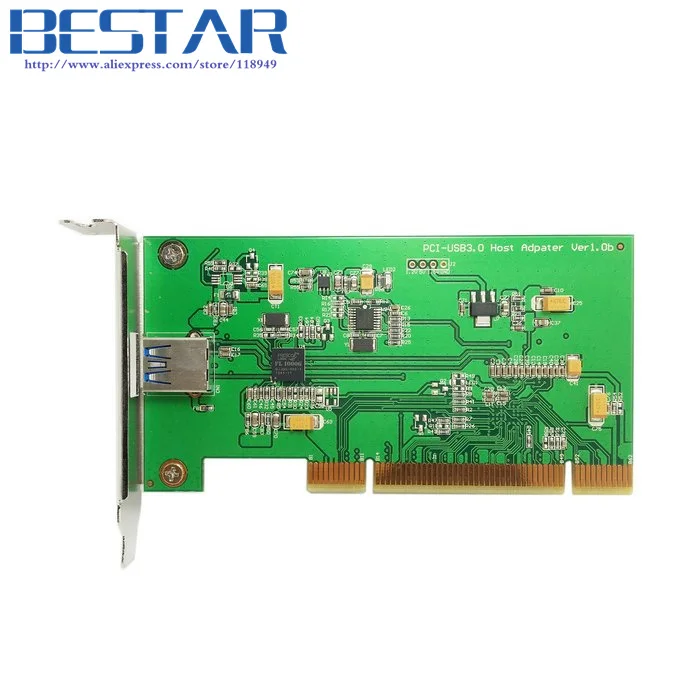 Однопортовый Суперскоростной интерфейс USB 3 0 PCI 16x 32x для ПК с низкопрофильным