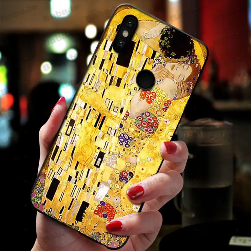 Мягкий силиконовый черный чехол для телефона Babaite Kiss by Gustav Klimt xiaomi mi 8se 6 mi8lite note2 note3