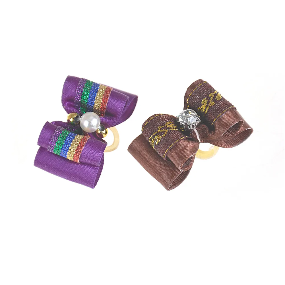 10 Pcs/lot Boutique Products Cute Pet Headwear for Small Dogs Handmade Dog Bow Grooming Bows For Puppy Accessories | Дом и сад