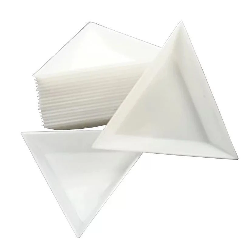 10 шт. треугольные круглые пластиковые Стразы с бусинами кристаллы для ногтевого