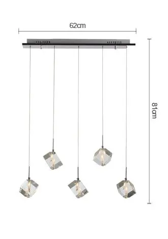 Современные 5 штук G4 привели подвесные светильники для столовой Ресторан большие