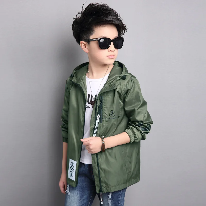 Новинка 2017 Спортивная Caot куртка Для Мальчиков Большой Детский Стиль Ветровка