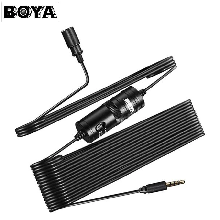 Boya By-m1 BY-M1DM Lav петличный микрофон всенаправленный конденсаторный микрофон 3,5 мм микрофон для Canon/iPhone DSLR аудио рекордеры