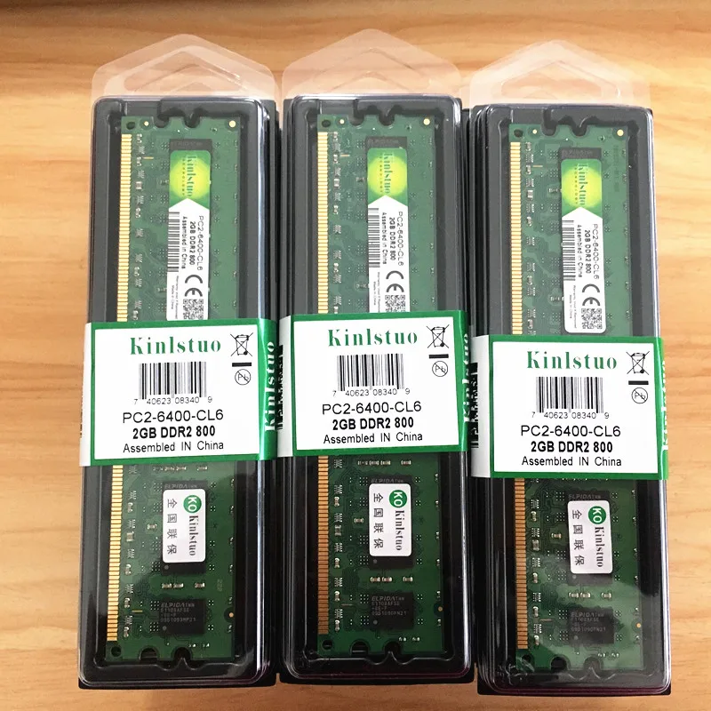 Kinlstuo DDR2 Rams 2 ГБ 800 МГц ПК 6400 настольная память ddr2 4 1 667 полностью совместимая