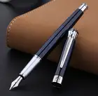 Ручка перьевая PICASSO Pimio 903, темно-синий дорогой металлический карандаш с чернилами и наконечником F, каллиграфическая ручка, роскошный подарок в коробке