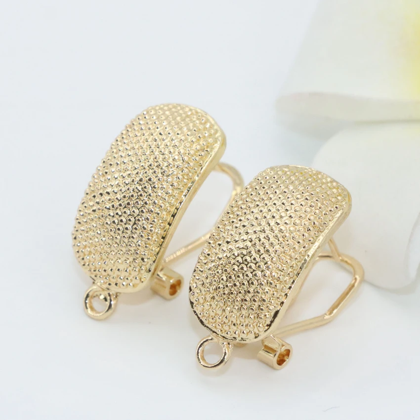 Бесплатная доставка серьги гвоздики для женщин 12*22 мм металлическая Золотая