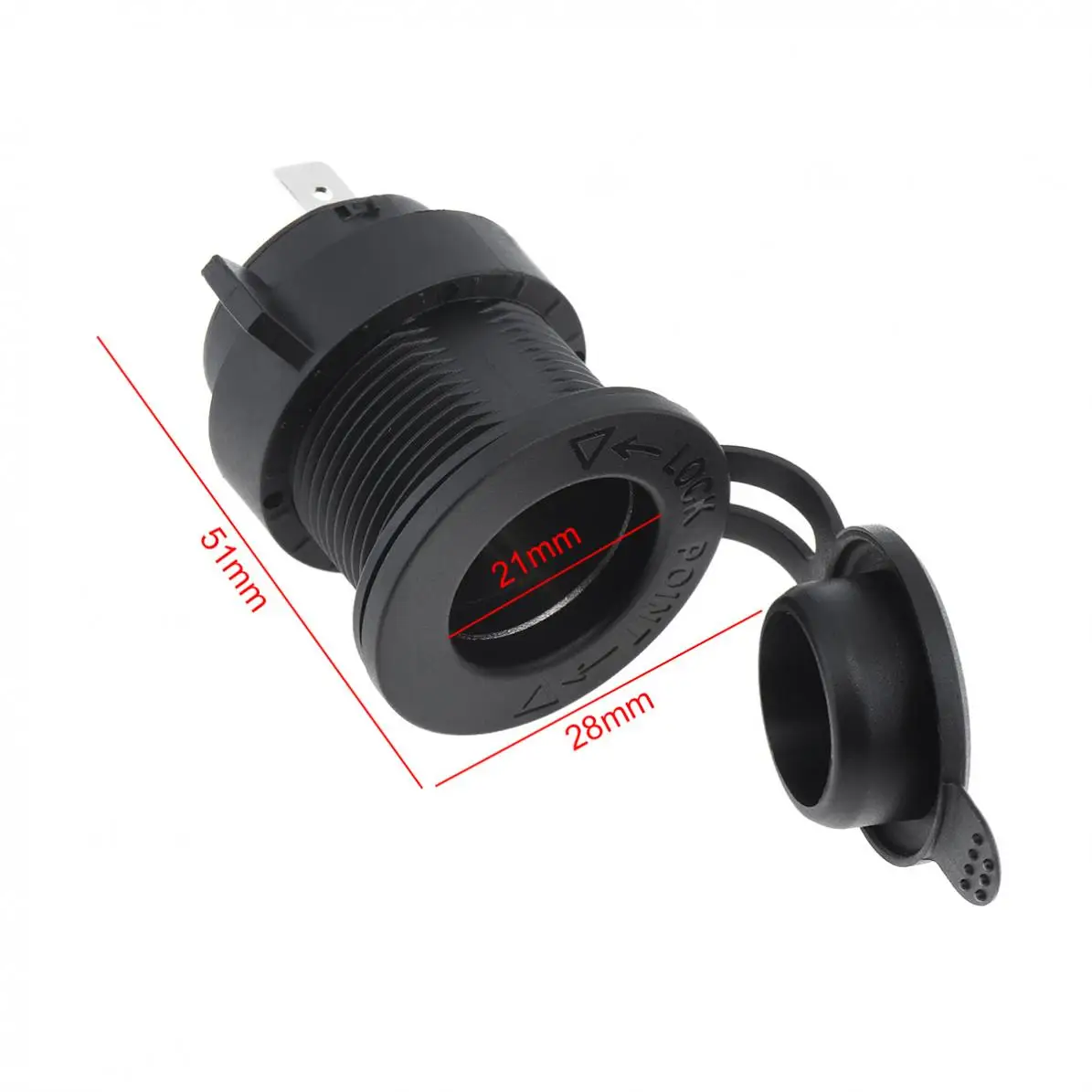 2pcs 12V Universale Waterproof Car/ Motorcycle Cigarette Lighter Socket Connector Adapter Charger |