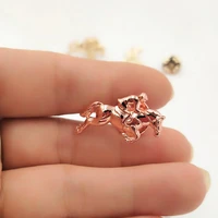 cute riding shape animal horse pin badge metal enamel brooch clothes jewelry accessories gift