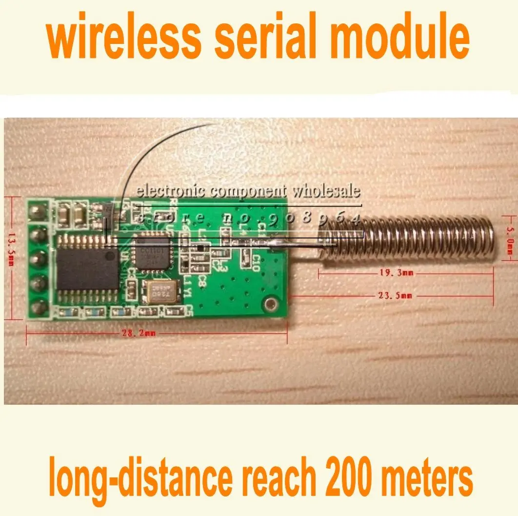 Оптовая продажа беспроводной последовательный модуль HC-11 HC 11 433 МГц 3 3-5 В с