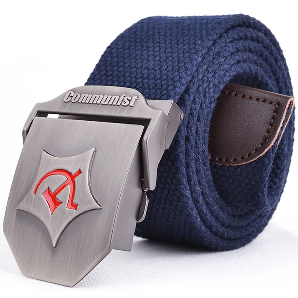 Ремень брезентовый мужской тактический пояс в стиле СССР военное снаряжение для