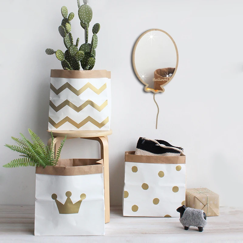 Скандинавские 3D зеркальные настенные стикеры Золотая рыбка акриловые Висячие DIY