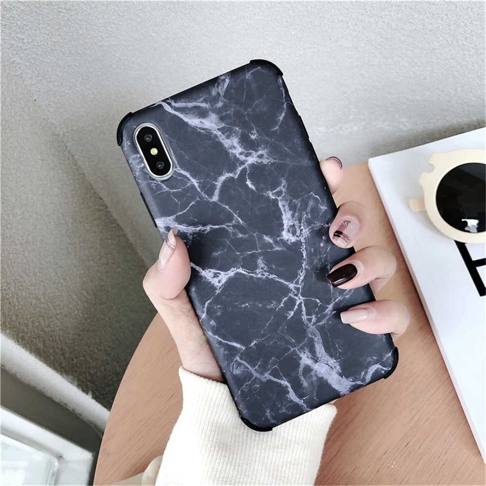Luxury Marble Phone Case For iPhone 8Plus X 7 6 6S 8 Plus S MAX XR Anti-fall Original Silicone Coque |