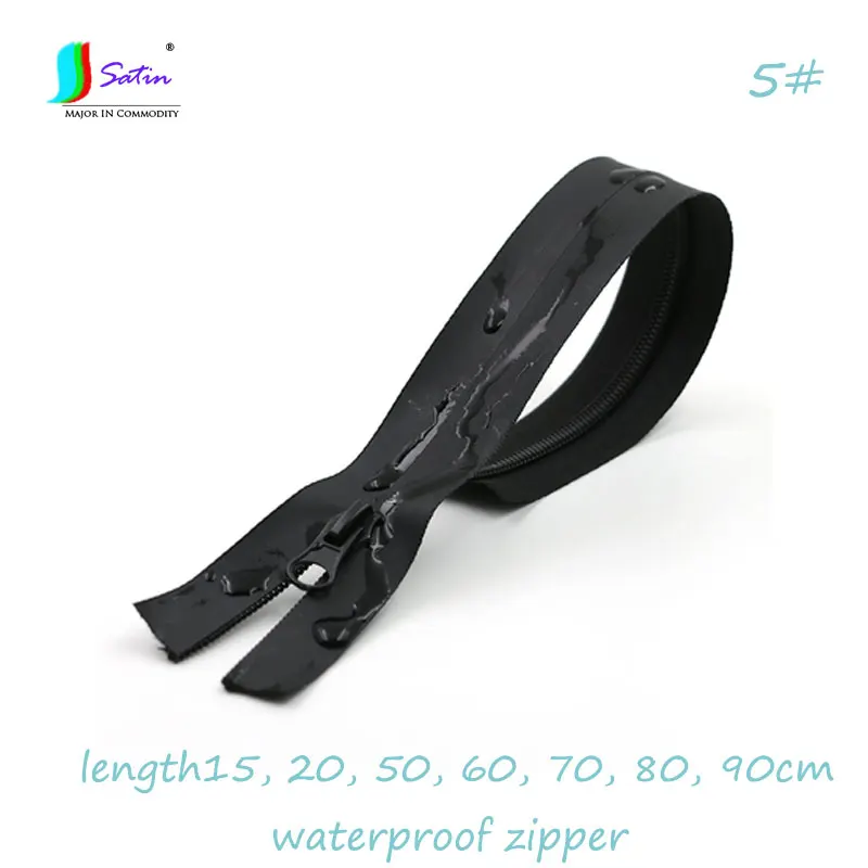 Down Coat Outdoor Stormwear Suitcase Tent Shoes Bag Invisible High Quality Close-End Black Nylon 5# Waterproof Zipper A0015C | Дом и сад