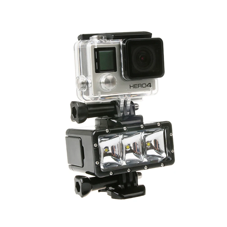 Светодиодная вспышка для подводной съемки лампа дайвинга и аккумулятор GoPro Hero 7 5 6
