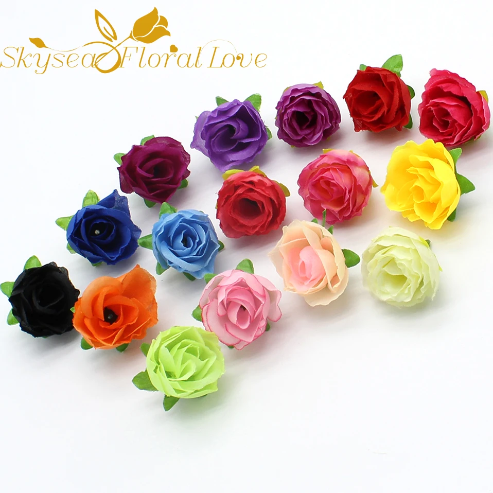 Diy ручной работы корсаж искусственный цветок головы Шелковый бутоньерка