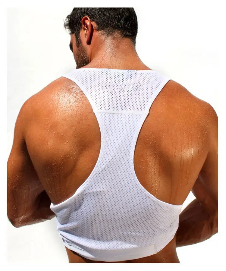 Быстросохнущая Тяжелая майка для мужчин одежда фитнеса мужская рубашка Мужская