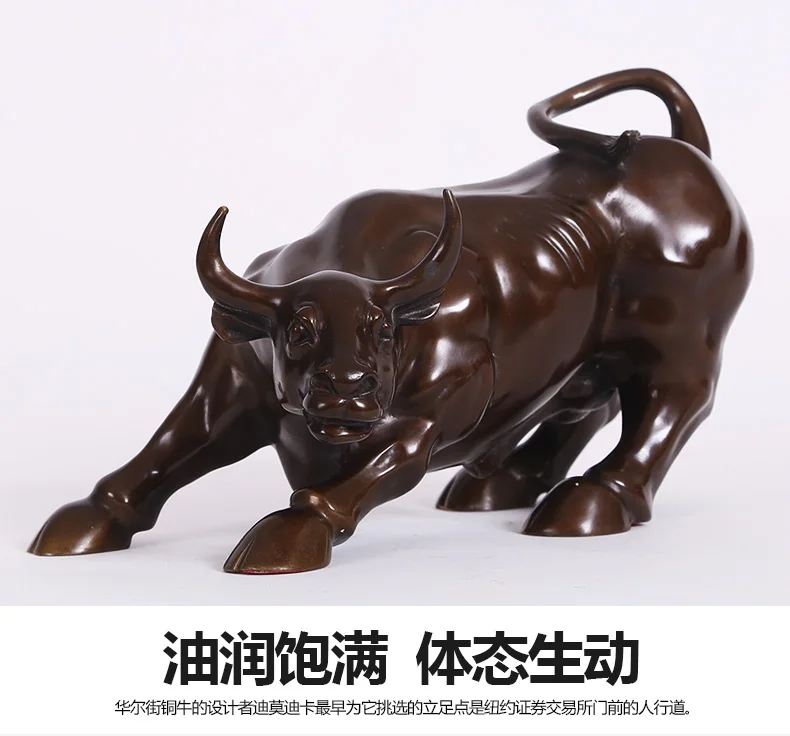 GOOD 2020 талисман удачи на складе рынок Wall Street bull бронзовая Декоративная скульптура