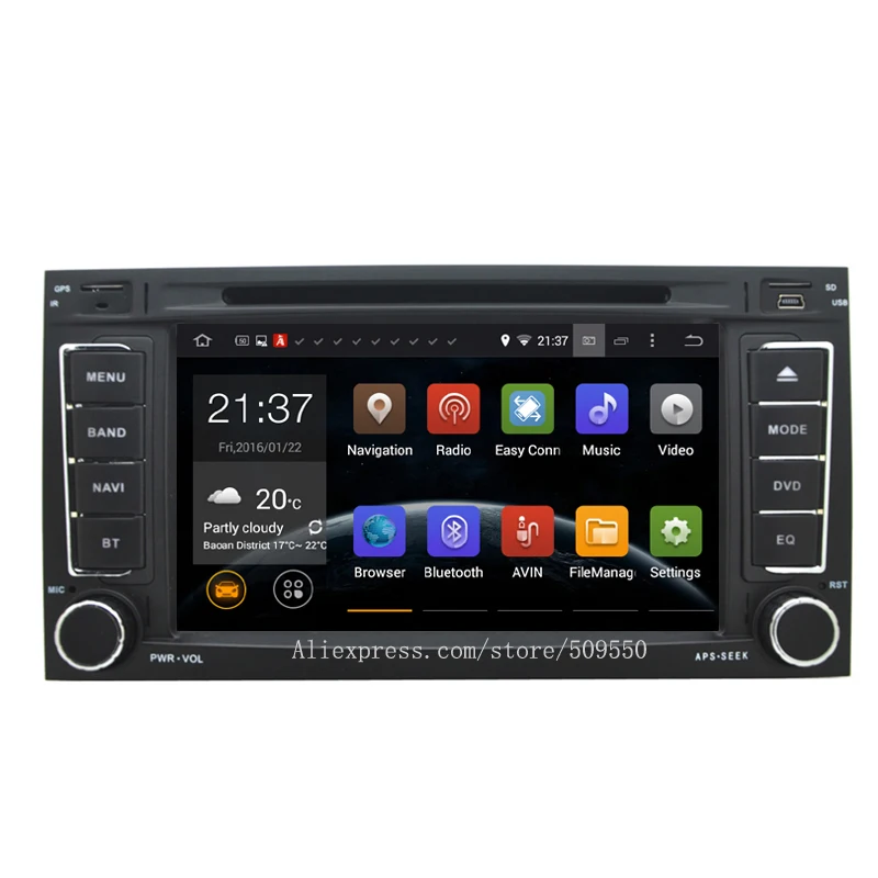 2 ГБ + 16 Гб 2DIN сенсорный экран 1024*600 Android 8 0 автомобильный DVD GPS RDS радио Bluetooth для VW