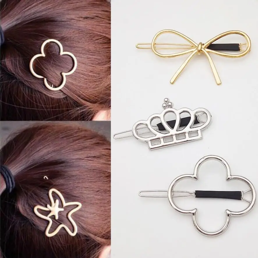 Металлическая визитка со звездами и короной для девушек Лиу Приморский зажим