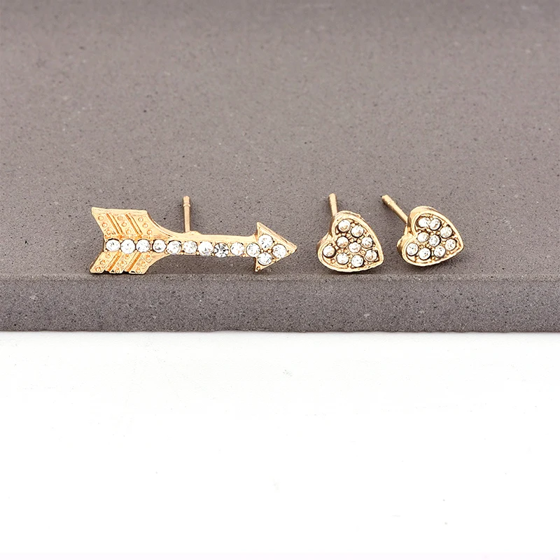 3 шт./компл. в богемном стиле ретро классический форме сердца со стрелой из