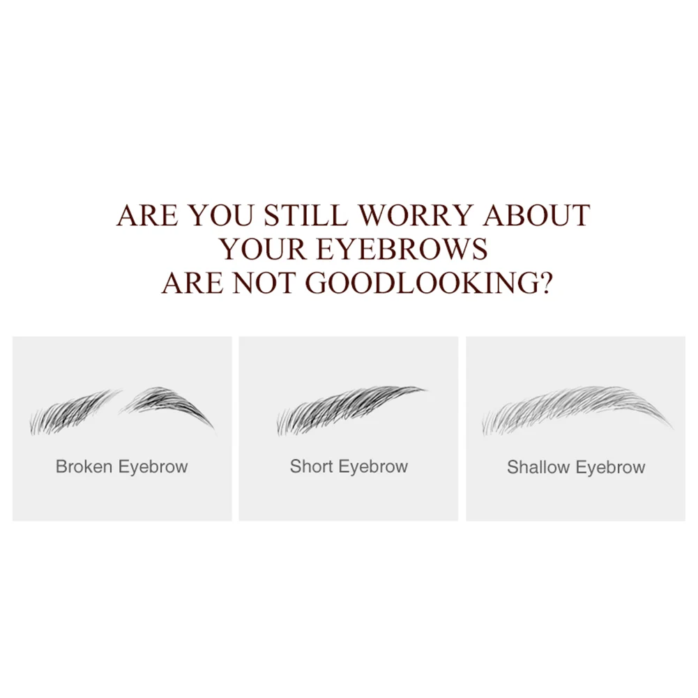 3D гель для накладных бровей имитационный из волокна с кистью усилитель крем