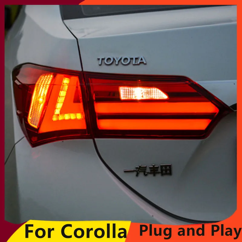 Автомобильный Стайлинг KOWELL для Toyota Corolla задний фонарь 2014 2015 2016 2017 светодиодный