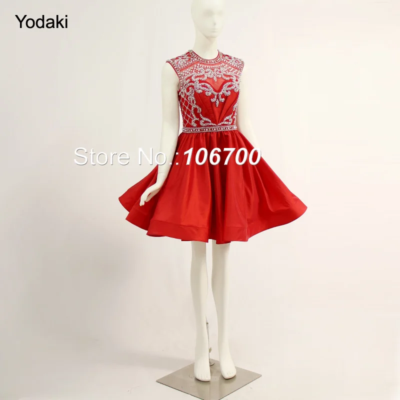 Реальные фотографии ручная работа Peal Crystal Beading короткие платья для выпускного