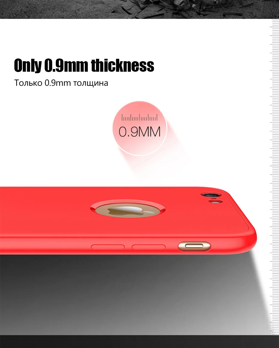 ZNP, роскошный мягкий ТПУ 360, полный чехол s для iPhone 8, 7, 6 S, 6, чехол 5, 5S, SE, чехол s для iPhone 6, 7, 8 Plus, чехол со стеклом