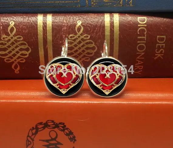 2016 новое поступление фильм легенда о Зельде серьги гвоздики в форме сердца 12 мм