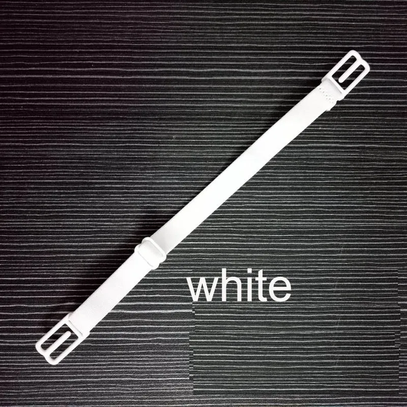 white 5 цветов, двойные плечевые ремни, нескользящие ремни, пряжки, плечевые ремни, бюстгальтер, Нескользящие задние ремни для бюстгальтера, регулируемый держатель - Цвет: white
