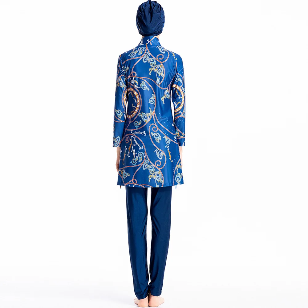 

Modest swimwear muslimah swimwear with Swimming cap fatos de banhoswimsuit women musluman mayo muslim sports hijab