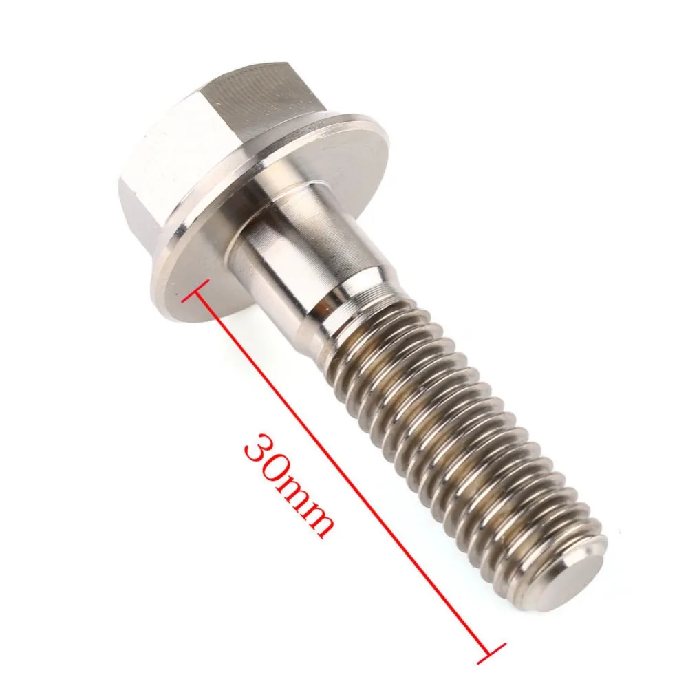 2 шт. болт с шестигранной головкой из титанового сплава GR5 натуральный цвет M8x30mm