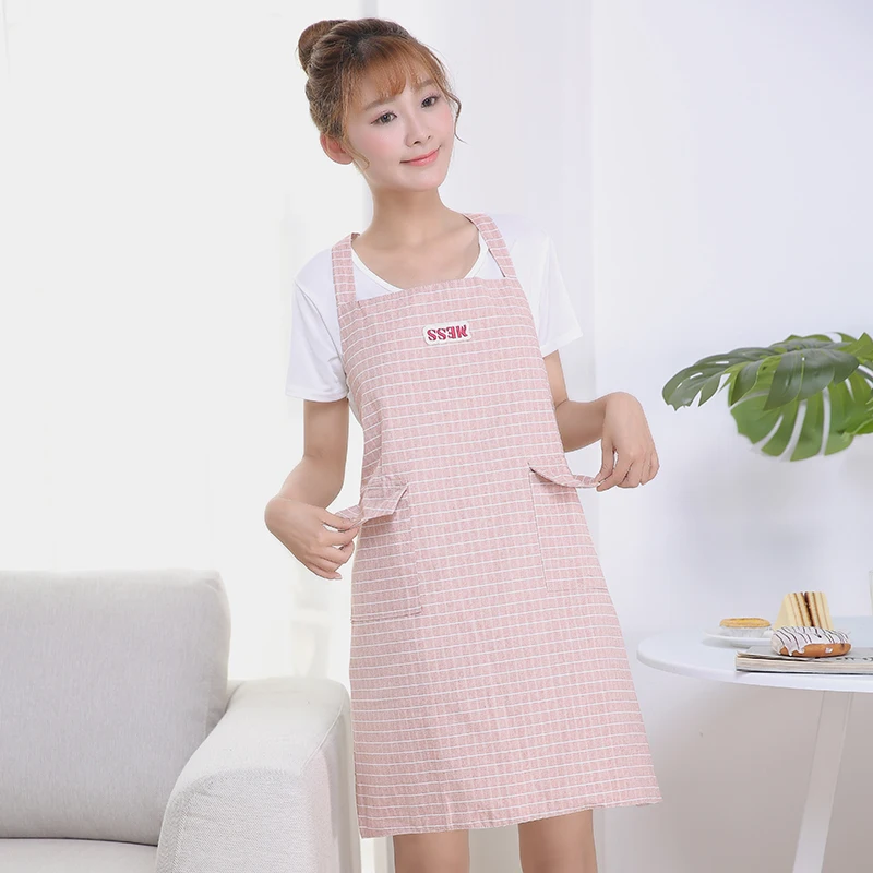 kitchen waterproof adult oilproof cute summer waist painting clothes makeup artist waitress apron | Дом и сад