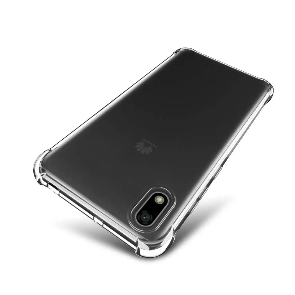 Crystal Clear Flexible Soft TPU Bumper Case with Shock Absorption Back Protective Phone For Huawei Y5 2019 Honor 8S |