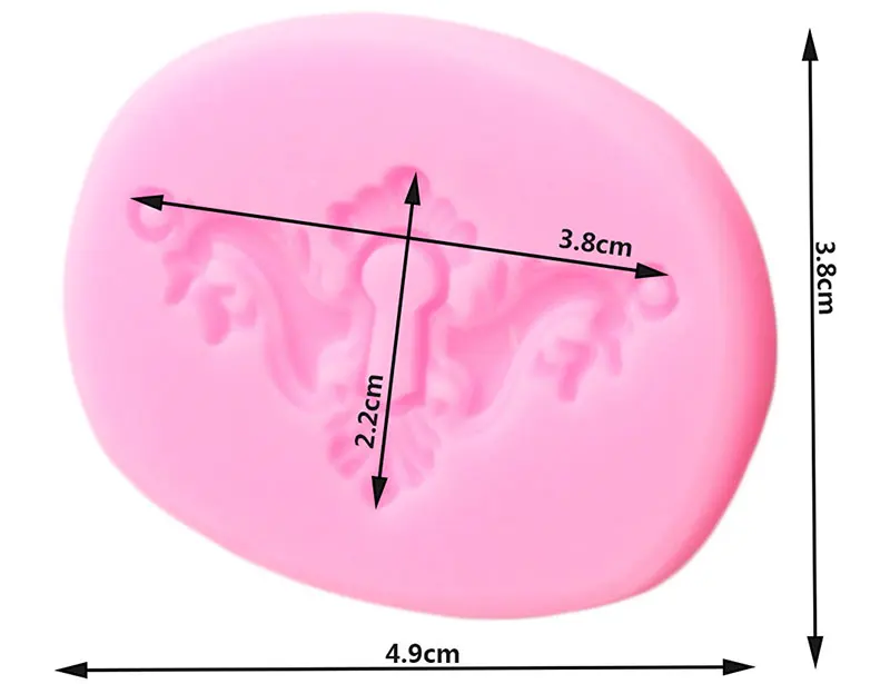3D Vintage Lock Plate Silicone Mold Key Hole Cupcake Topper Fondant Cake Decorating Polymer Clay Candy Chocolate Gumpaste Moulds
