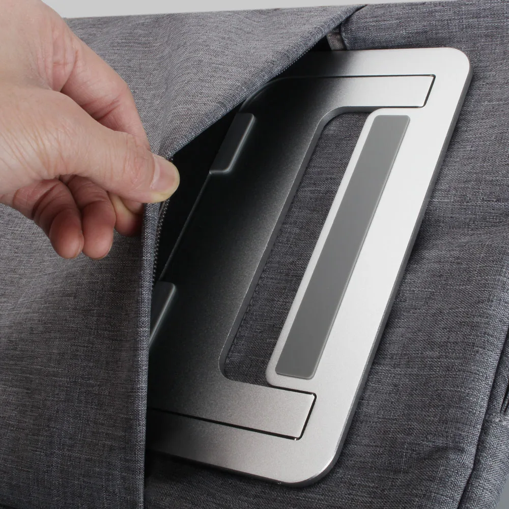 

High Quality Portable Metal Laptop Stand Aluminium Laptop Stand for MacBook Apple Lenovo HP Acer Foldable Laptop Stand Aluminium