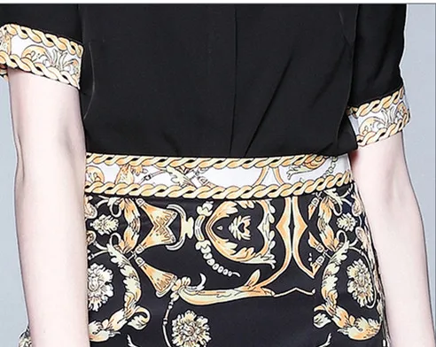 Женский комплект из 2 предметов футболка с коротким рукавом и принтом в стиле