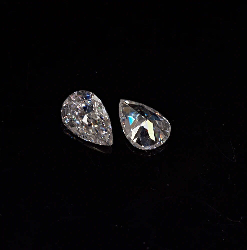Белые моиссаниты GIGAJEWE EF 7*10 мм 1 8ct в форме груши незакрепленные драгоценные камни