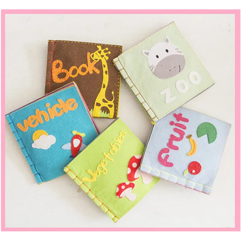 Новая игольчатая войлочная книга с животными для мам, швейные Игрушки для малышей, детская книга для раннего образования, войлочные наборы, книга с картинками, моя первая книга
