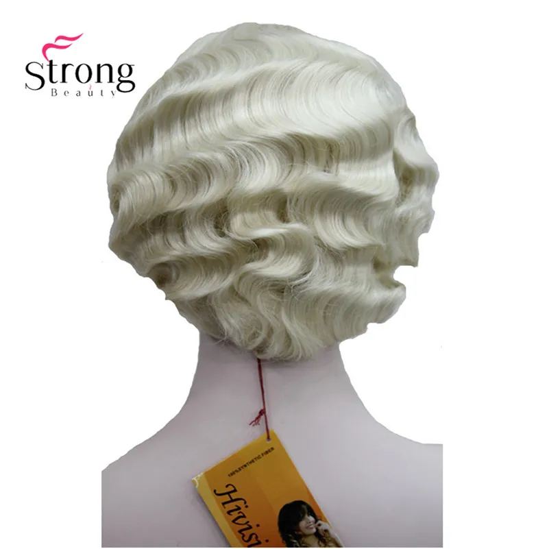 StrongBeauty волнистый парик из синтетических волос с коротким кожным верхом