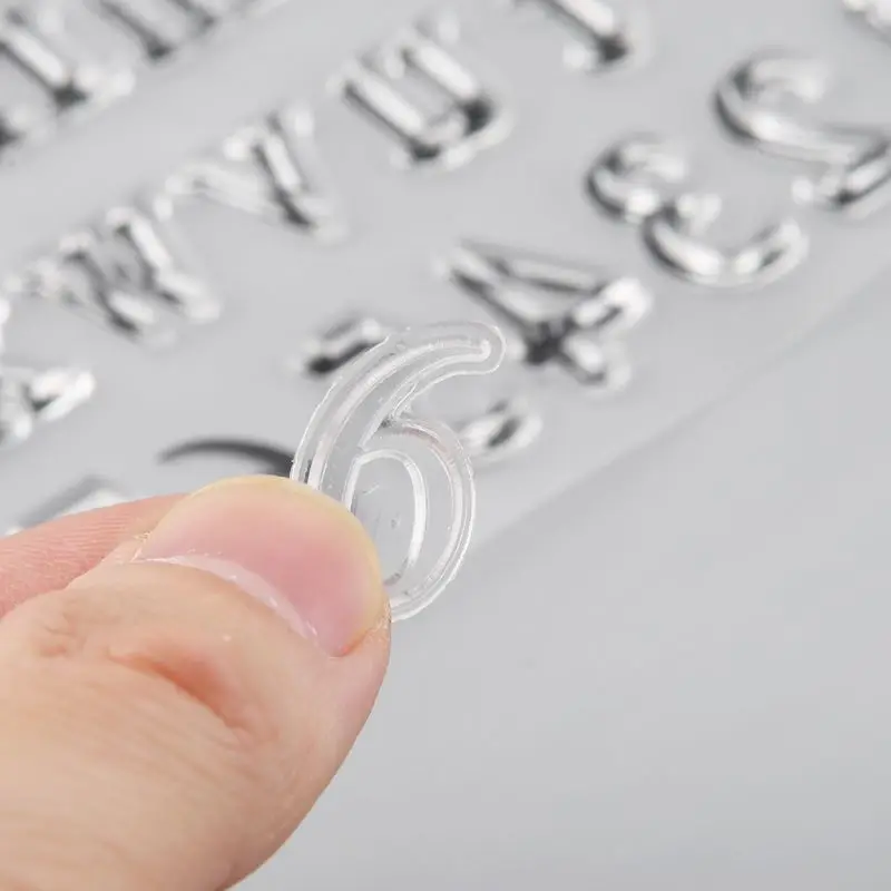 Алфавит силиконовая прозрачная печать штамп сделай сам скрапбукинг фотоальбом