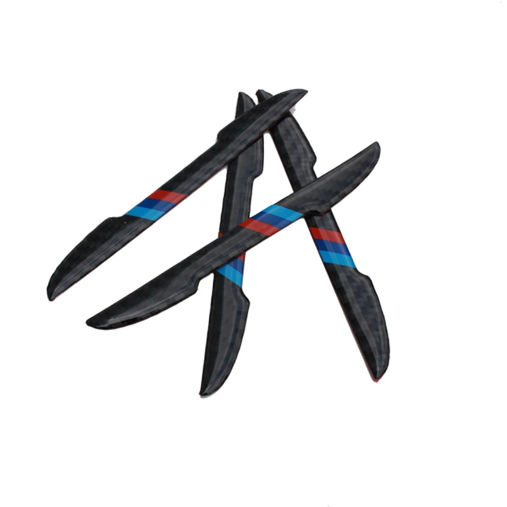 4 шт. автомобильная наклейка защитная кромка углеродное волокно автомобильный